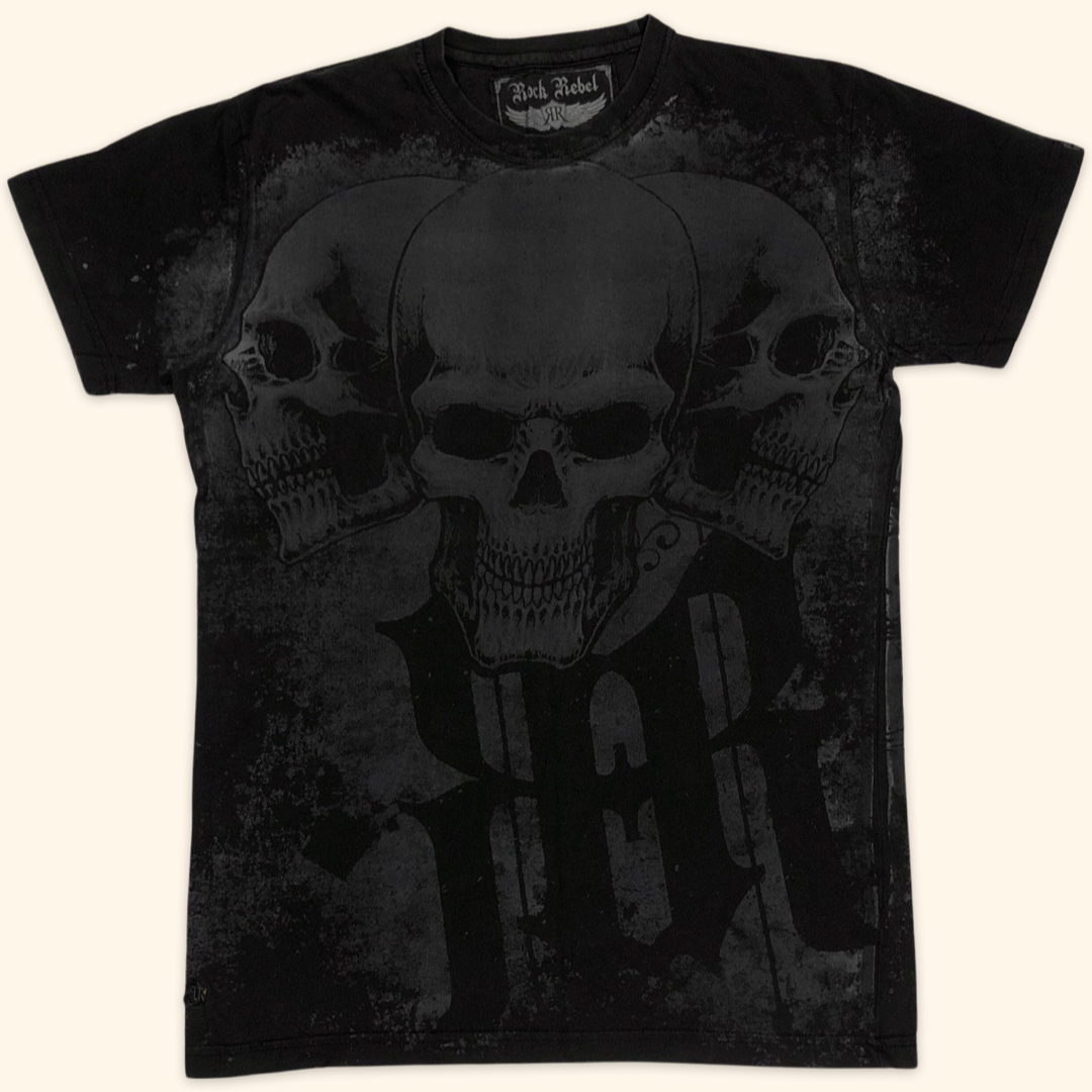 Rock Rebel Skulls T-Shirt (M)