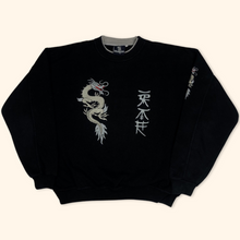 Lade das Bild in den Galerie-Viewer, Vintage 90s Embroidered Oversized Dragon Sweater (L/XL)
