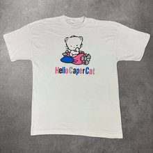 Load image into Gallery viewer, Hello Caper Cat Vintage 1990s Single Stitch T-Shirt (XL)

