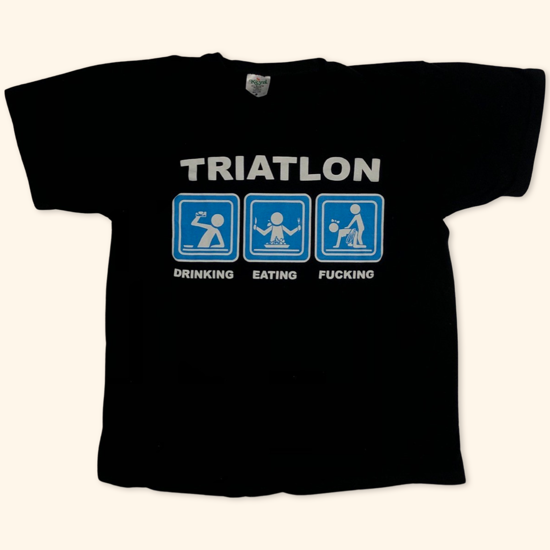 Triatlon Trashy Slogan T-Shirt (S)