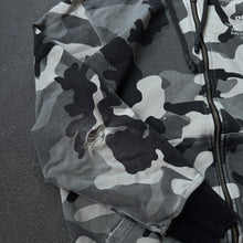 Lade das Bild in den Galerie-Viewer, Diesel Loungewear Distressed Gray Camo Zipper (S)
