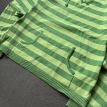 Lade das Bild in den Galerie-Viewer, Vintage 2000s Green Striped Ladies Hoodie (S)
