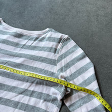 Lade das Bild in den Galerie-Viewer, Pink Grey Striped Ladies Sweat Sleeve (L)
