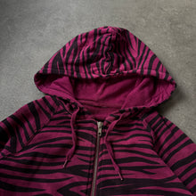Load image into Gallery viewer, Zebra Striped Emo Ladies Zipper (S/M)
