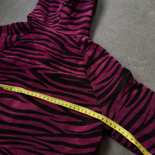 Load image into Gallery viewer, Zebra Striped Emo Ladies Zipper (S/M)
