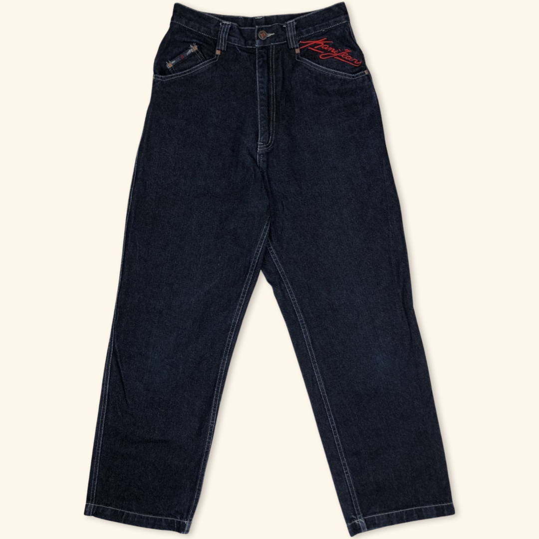 Karl Kani Embroidered Hip Hop Baggy Jeans (S)