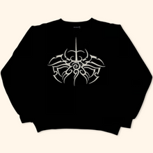 Load image into Gallery viewer, Fishbone Y2K Embroidered Tribal Oversized Sweater (S)
