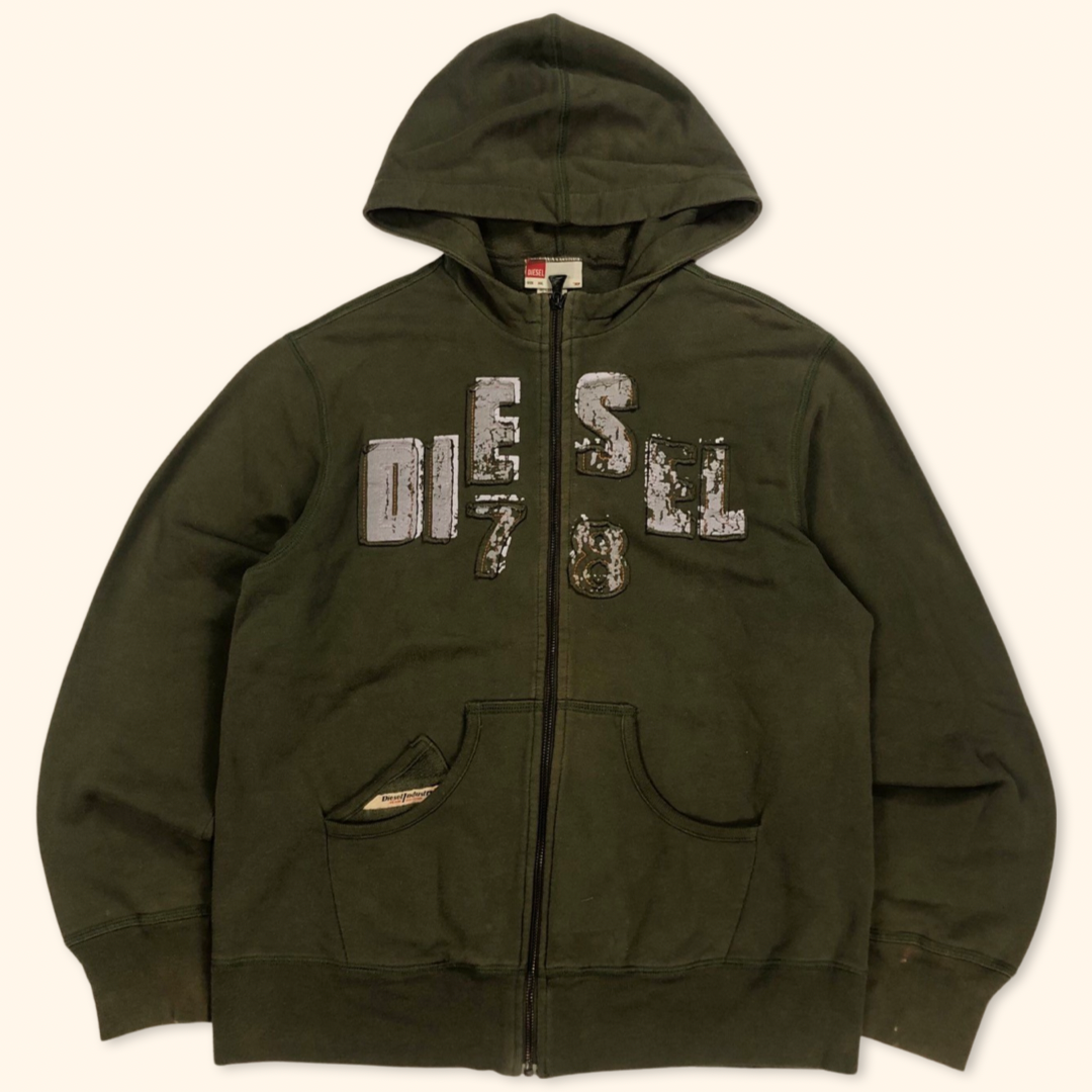 Diesel Patched Spell Out Zipper (M/L)