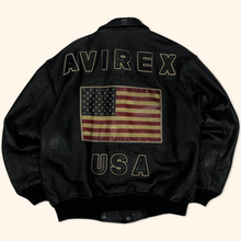 Load image into Gallery viewer, Avirex Vintage Leather Jacket (XL/XXL)
