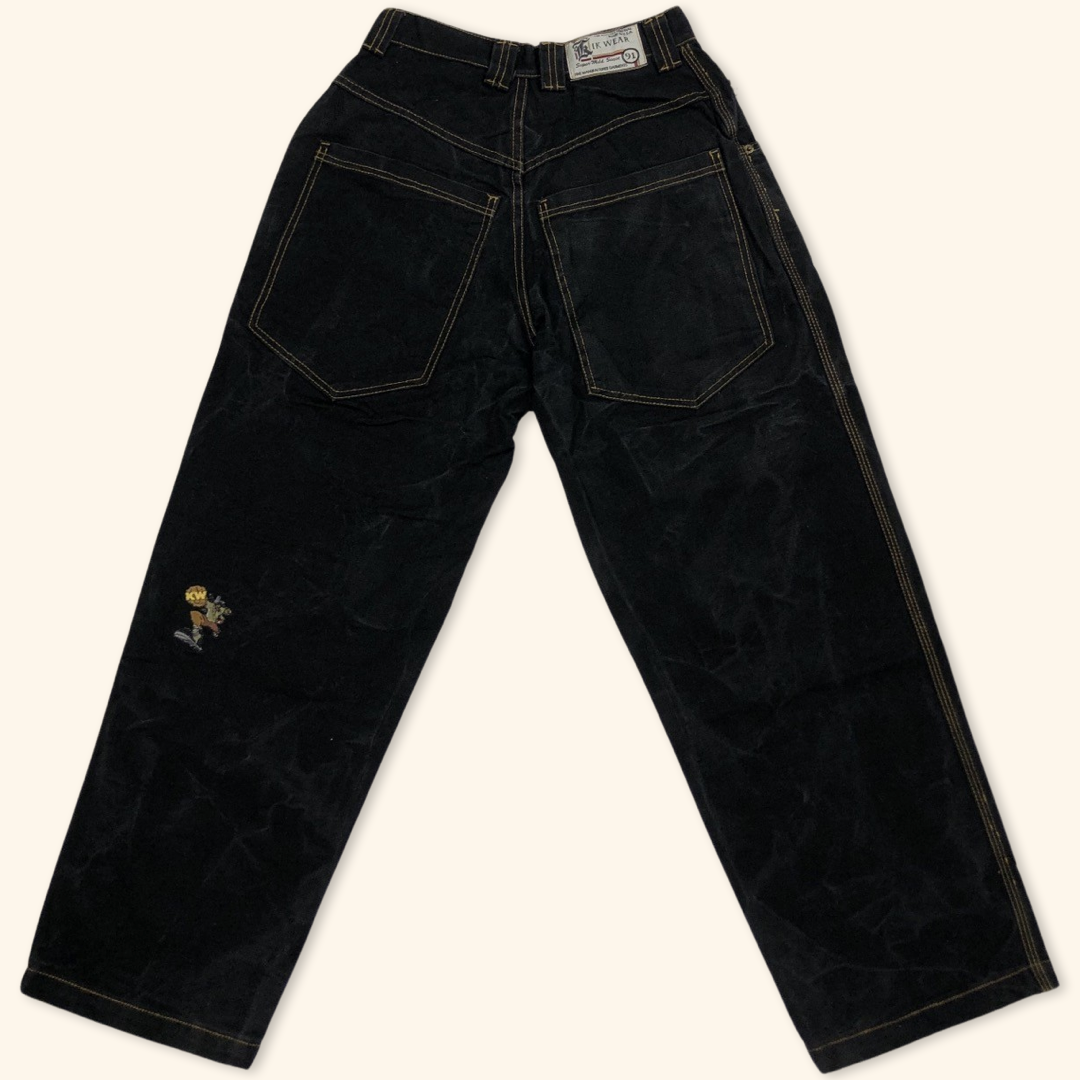 Kikwear Vintage Hip Hop Skate Baggy Jeans (XS)