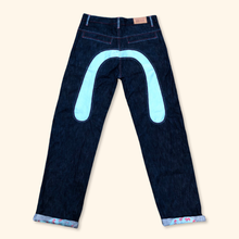 Lade das Bild in den Galerie-Viewer, Raw Blue Baggy Jeans (XL)
