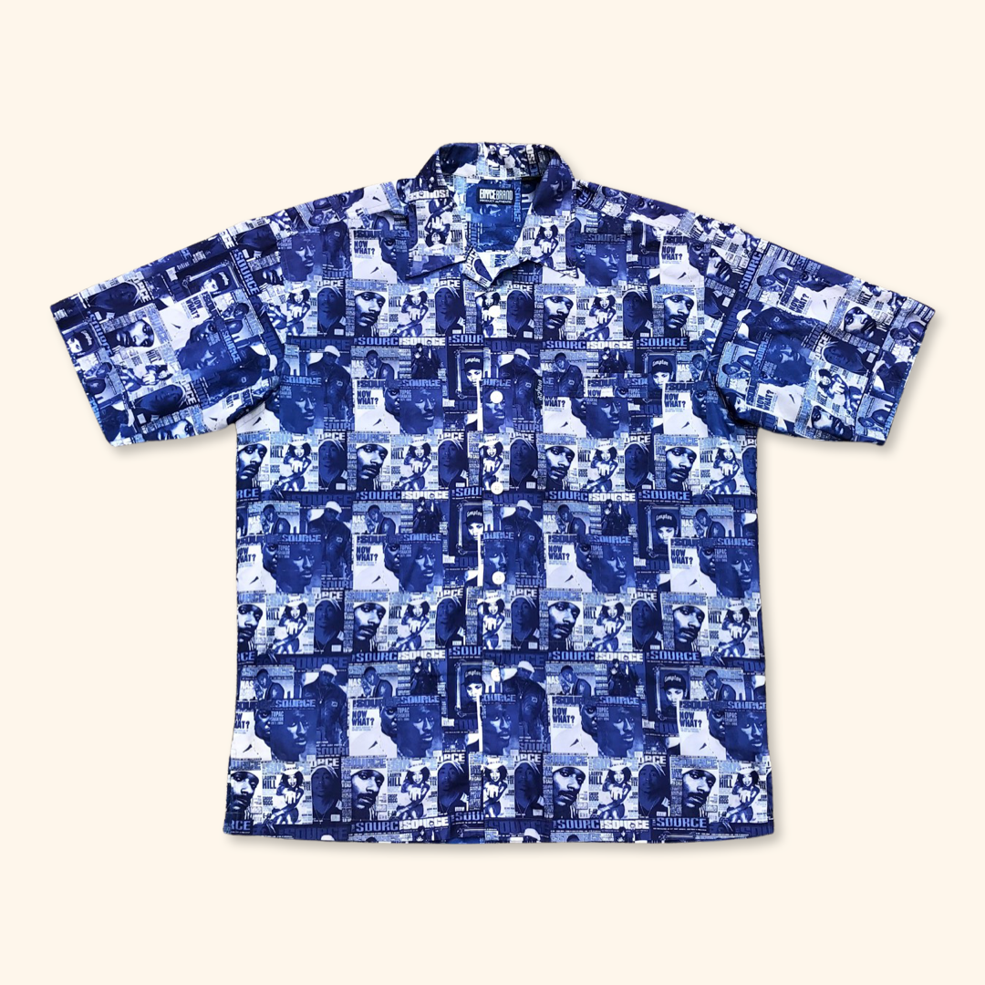 Enyce Oversized Hip Hop All Over Print Shirt (L)