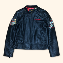 Load image into Gallery viewer, Avirex X Ed Hardy Embroidered Leatherette Jacket (XL)
