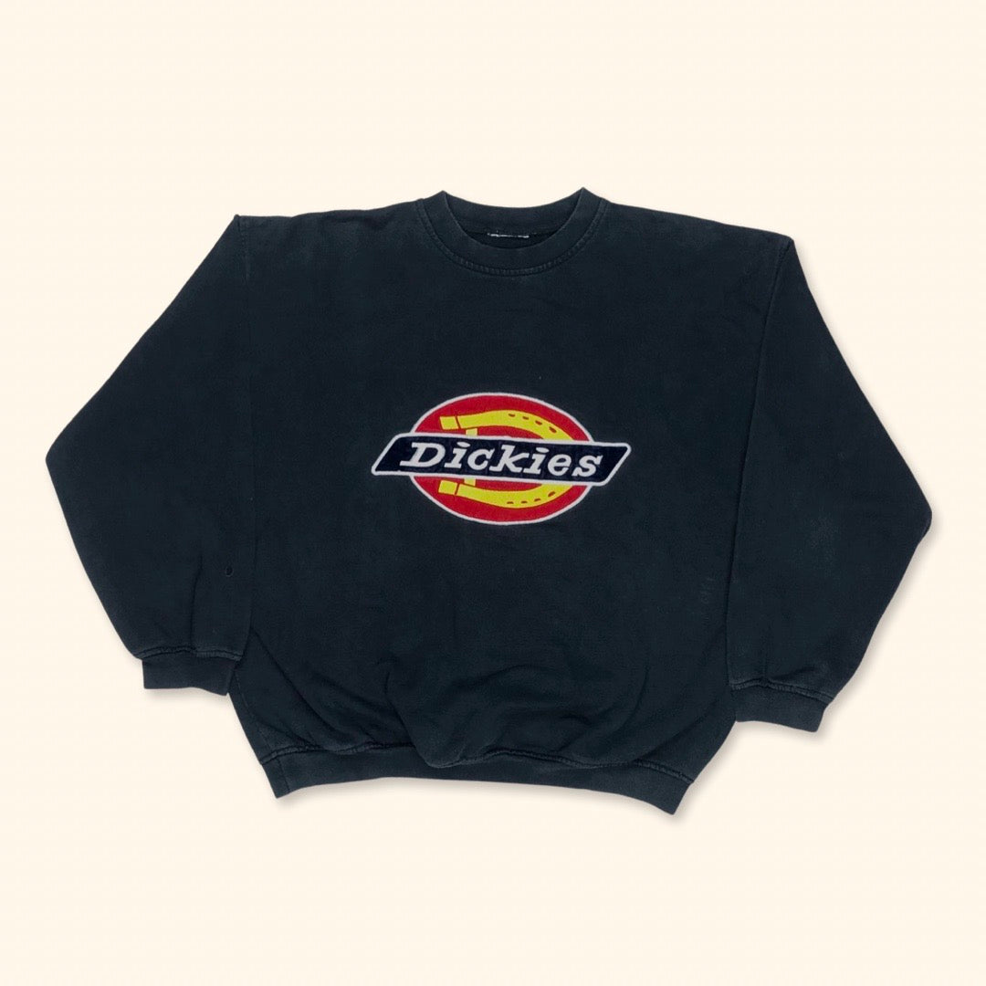 Dickies Embroiedered Vintage Velour Logo Sweater (M)