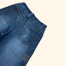 Load image into Gallery viewer, Johnny Blaze The Worriors Embroidered Baggy Jeans (XL)
