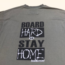 Load image into Gallery viewer, Bad+Mad Y2K „Board Hard Or Stay Home“ T-Shirt (L)
