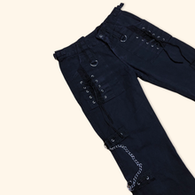 Load image into Gallery viewer, Y2K Techno Bootleg Jeans (M)
