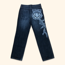 Load image into Gallery viewer, Pelle Pelle Y2K Embroidered Baggy Jeans (XL)
