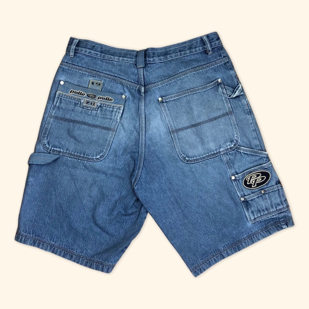 Pelle Pelle Embroidered Vintage Baggy Shorts (L/XL)