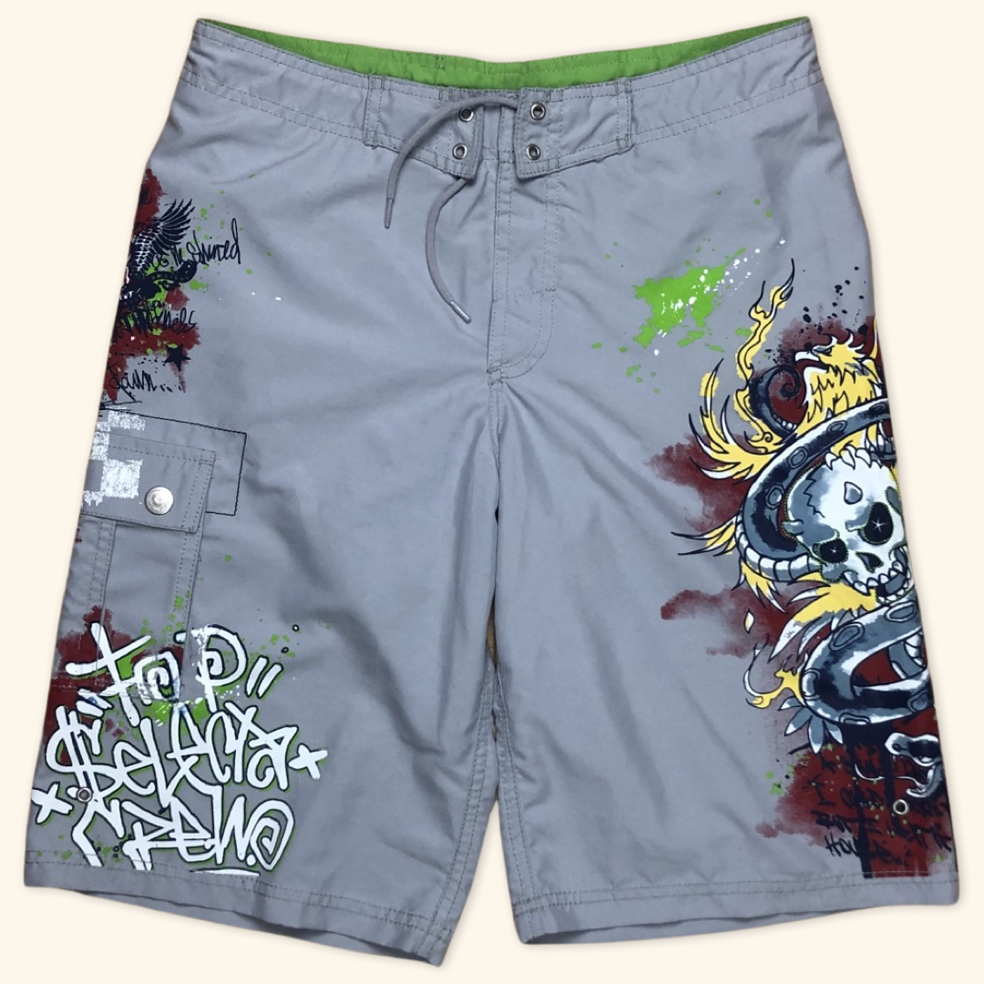 Y2K Graffiti Shorts (M)