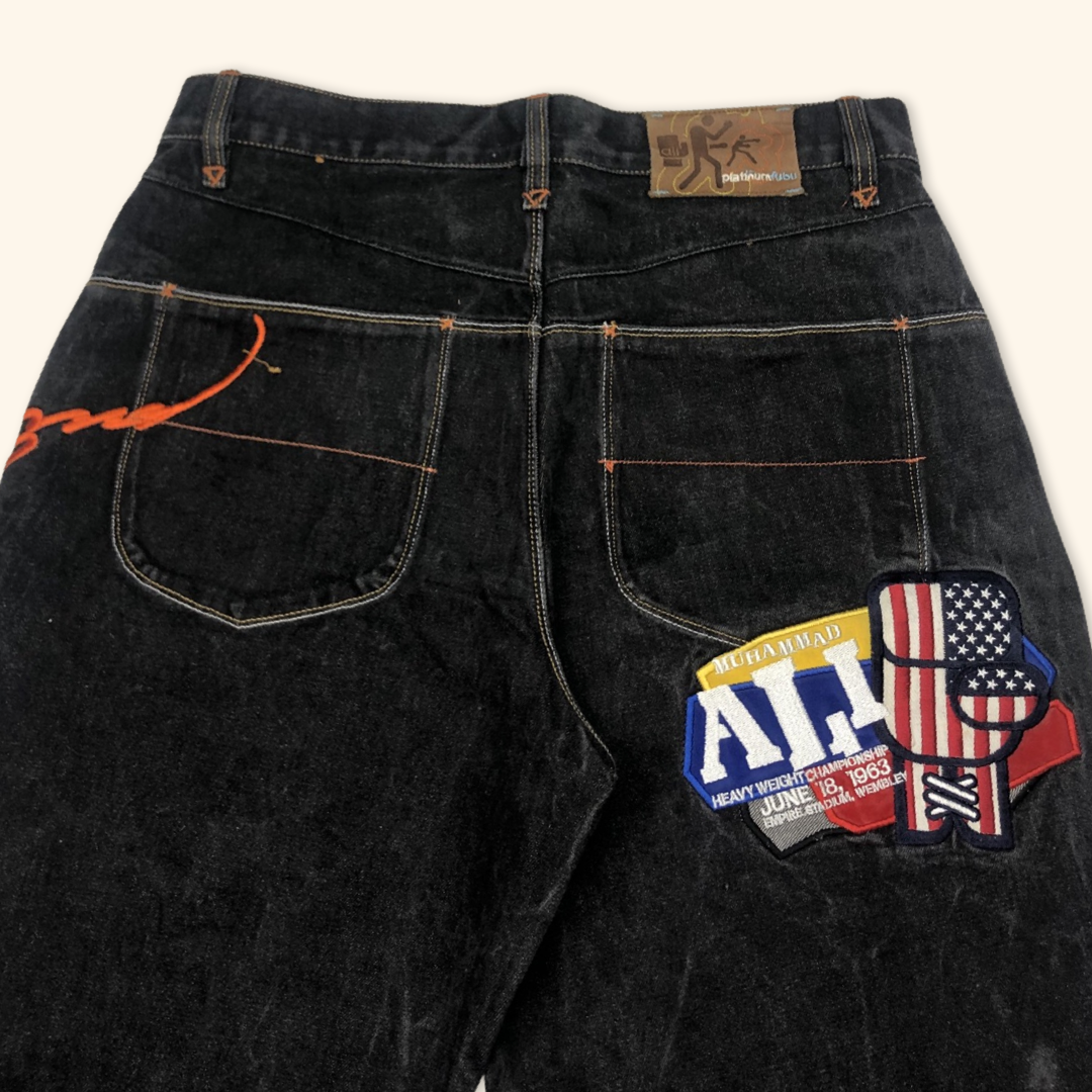 Fubu Platinum Muhammad Ali Baggy Jeans (XL) – haendmedown