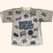 Load image into Gallery viewer, Vintage All Over Printed British Knights Graffiti T-Shirt (XL)
