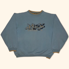 Lade das Bild in den Galerie-Viewer, Sir Benni Miles Vintage Embroidered Ultra Heavy Cotton Graffiti Sweater (S/M)
