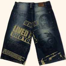 Load image into Gallery viewer, Makaveli Y2K 2PAC Hip Hop Baggy Shorts (XL)
