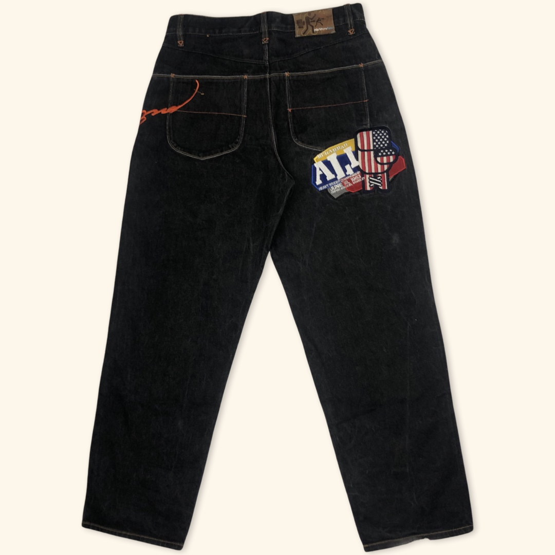 Fubu Platinum Muhammad Ali Baggy Jeans (XL)